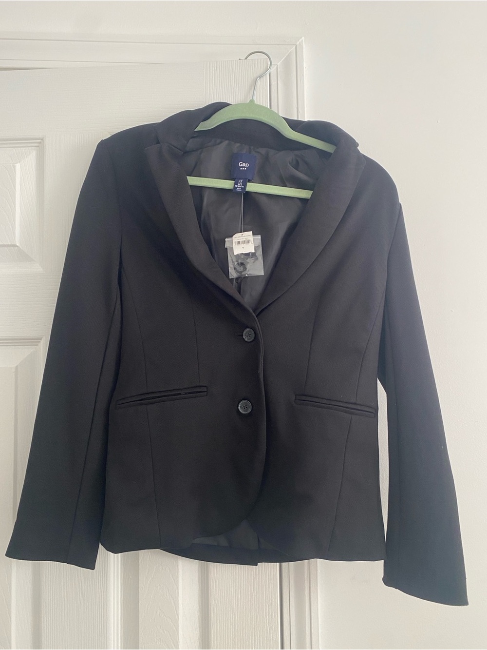 GAP Black Shawl Collar Two-Button Blazer